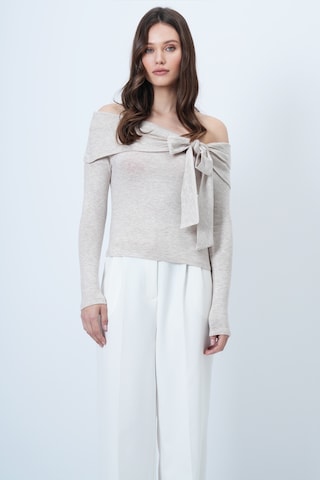 Trend Alaçatı Stili Shirt in Beige: Vorderseite