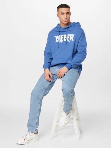 Cotton On Sweatshirt 'JUSTIN BIEBER' in Blue