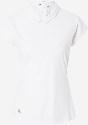 adidas Golf Funkcionalna majica | bela barva: sprednja stran
