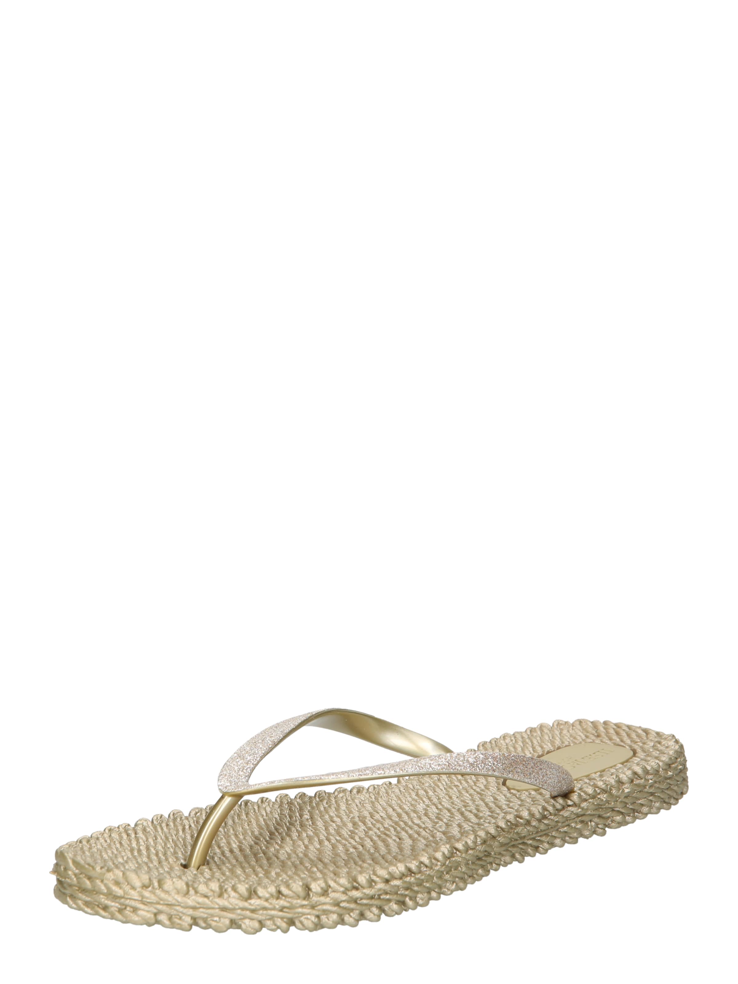 ILSE JACOBSEN Zehentrenner 'Cheerful01' in Gold: Vorderseite