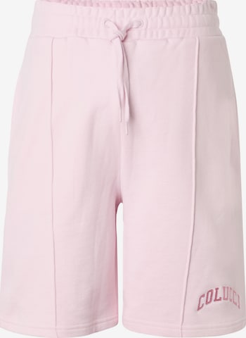Pantaloni 'College' di Colucci in rosa: frontale