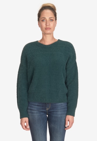 Le Temps Des Cerises Sweater 'Daisy' in Green: front