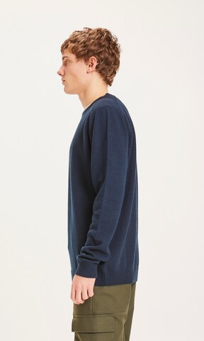 KnowledgeCotton Apparel Pullover 'Field' in Blau