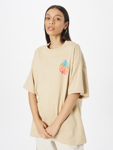 KnowledgeCotton Apparel T-shirt i beige