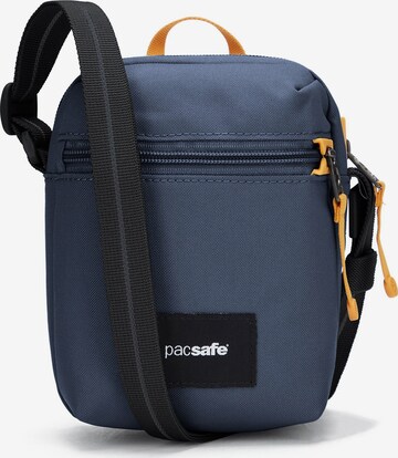 Pacsafe Schoudertas in Blauw: voorkant