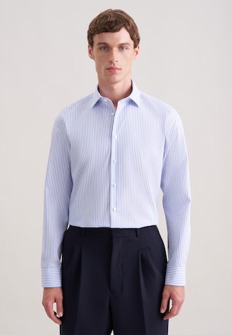 SEIDENSTICKER Slim fit Zakelijk overhemd in Lila: voorkant