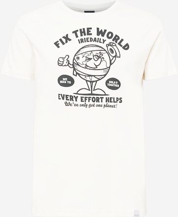 Iriedaily Shirt 'Fix The World' in White: front