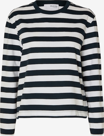 SELECTED FEMME Tričko 'SLFESSENTIAL' - Modrá: predná strana