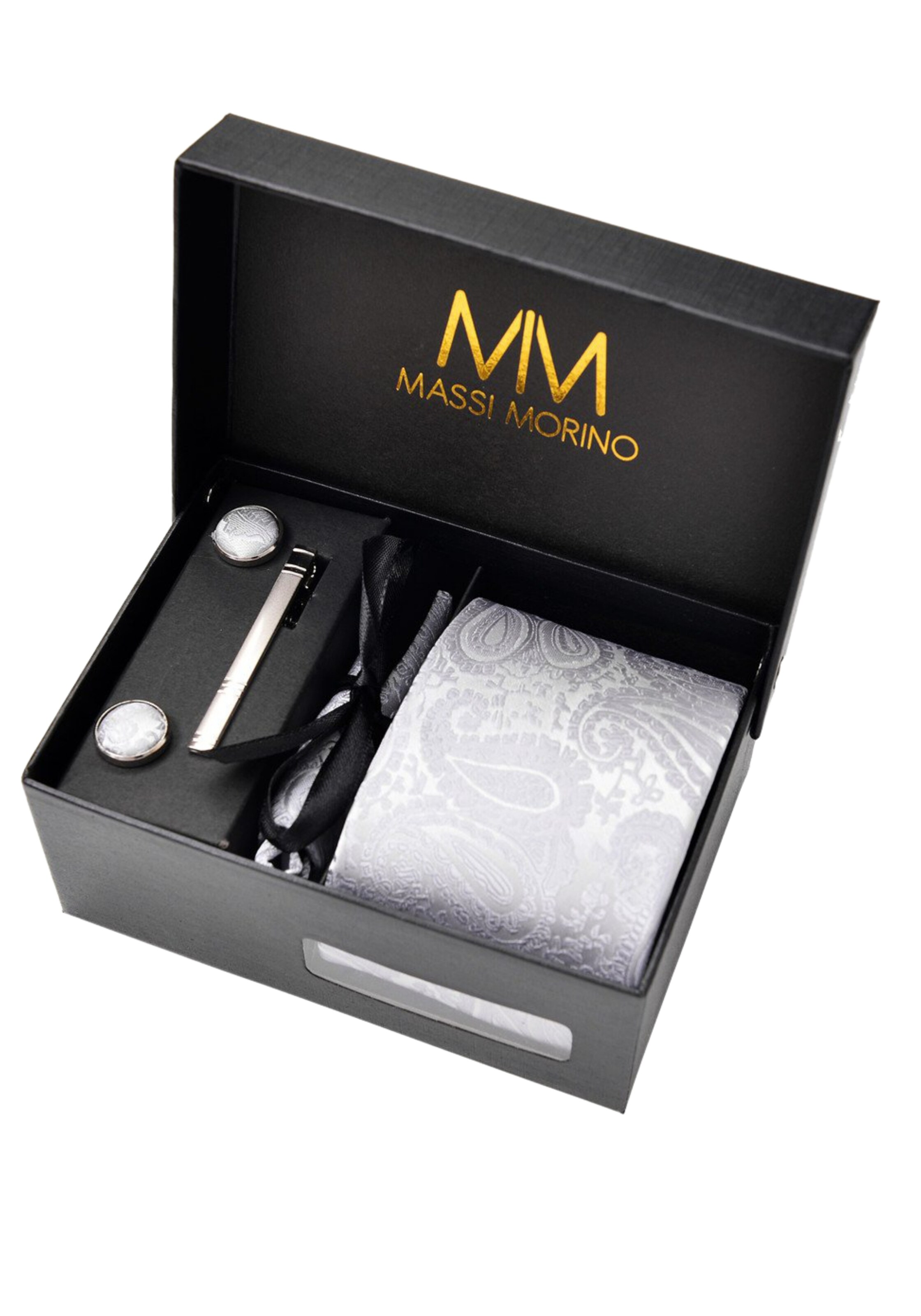 Massi Morino Krawatte in Grau