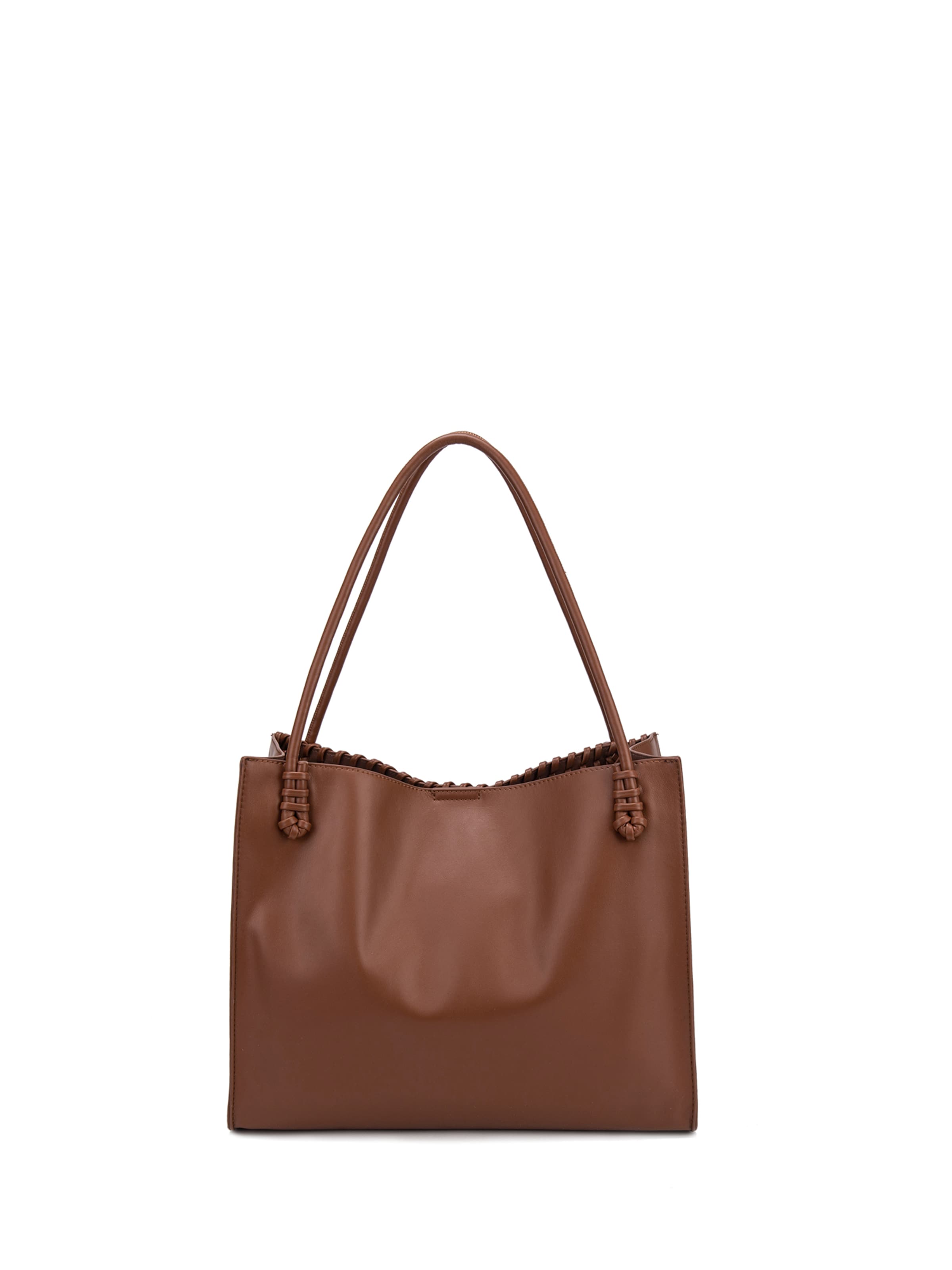 Shopper 'Borsa Shopper Silvana Elite - Pelle Vegana Intrecciata' di Diana&Co. in marrone