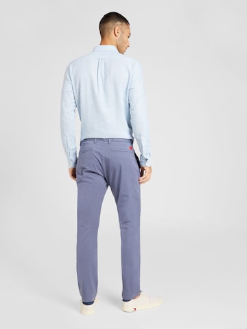 Regular Pantalon chino 'David' HUGO Red en bleu