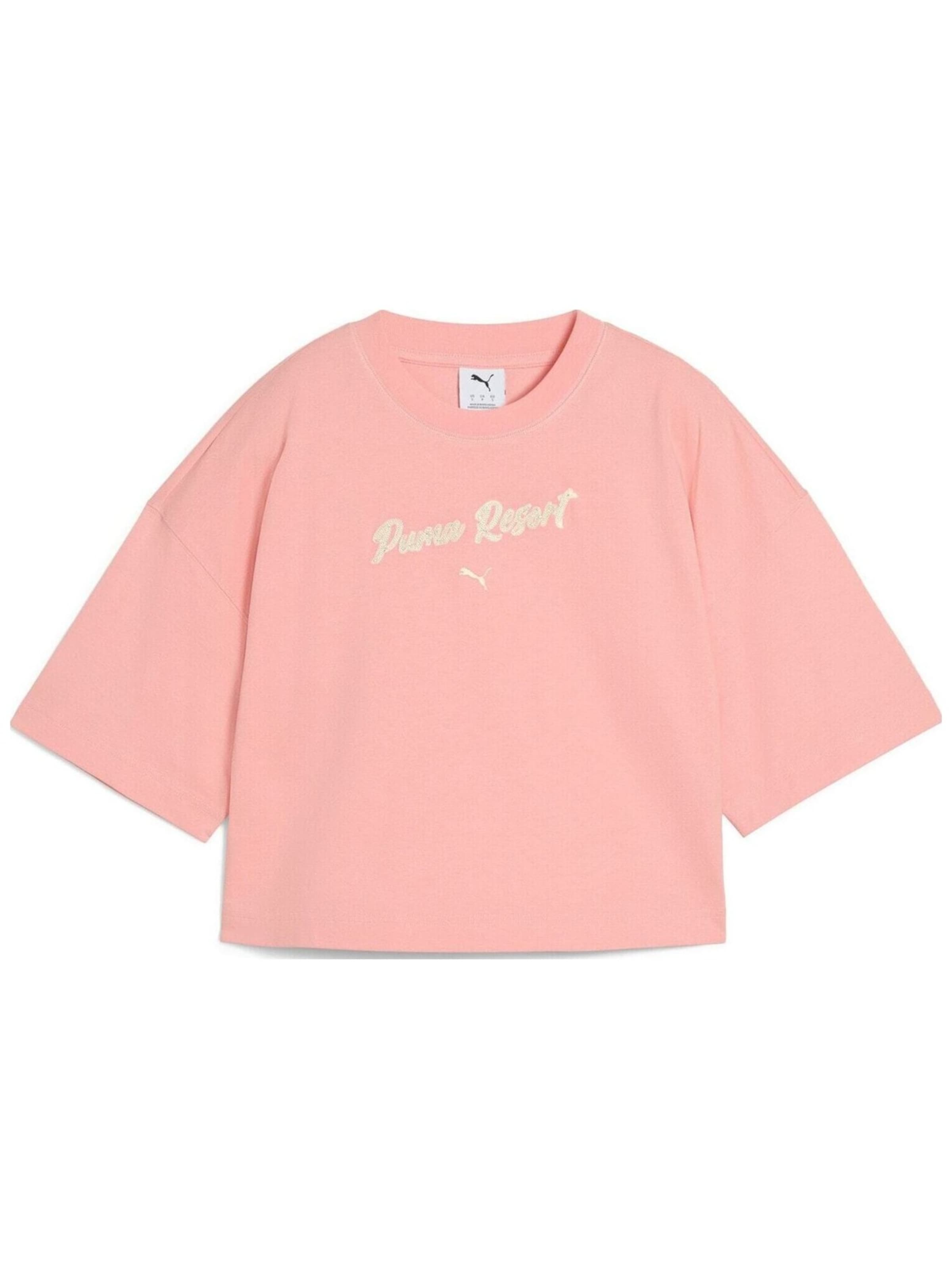 PUMA - Camiseta 'Puma Premium Ess Oversized Graphic Tee' en rosa