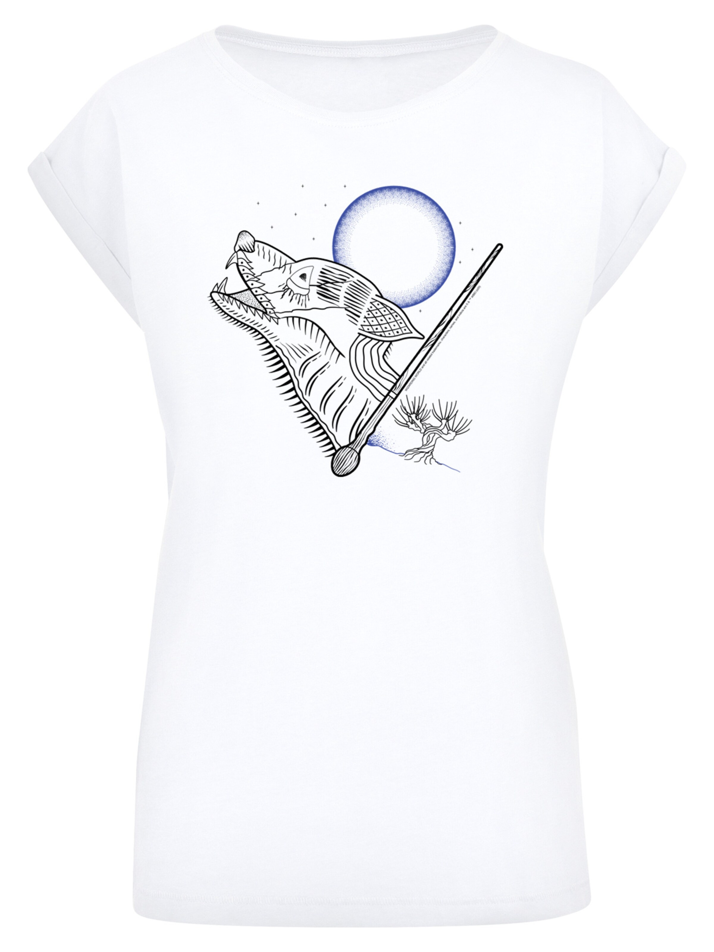 F4NT4STIC T-Shirt 'Harry Potter Werewolf' in dunkelblau / schwarz / weiß, Produktansicht