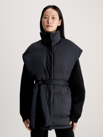 Calvin Klein Winterjas in Zwart: voorkant