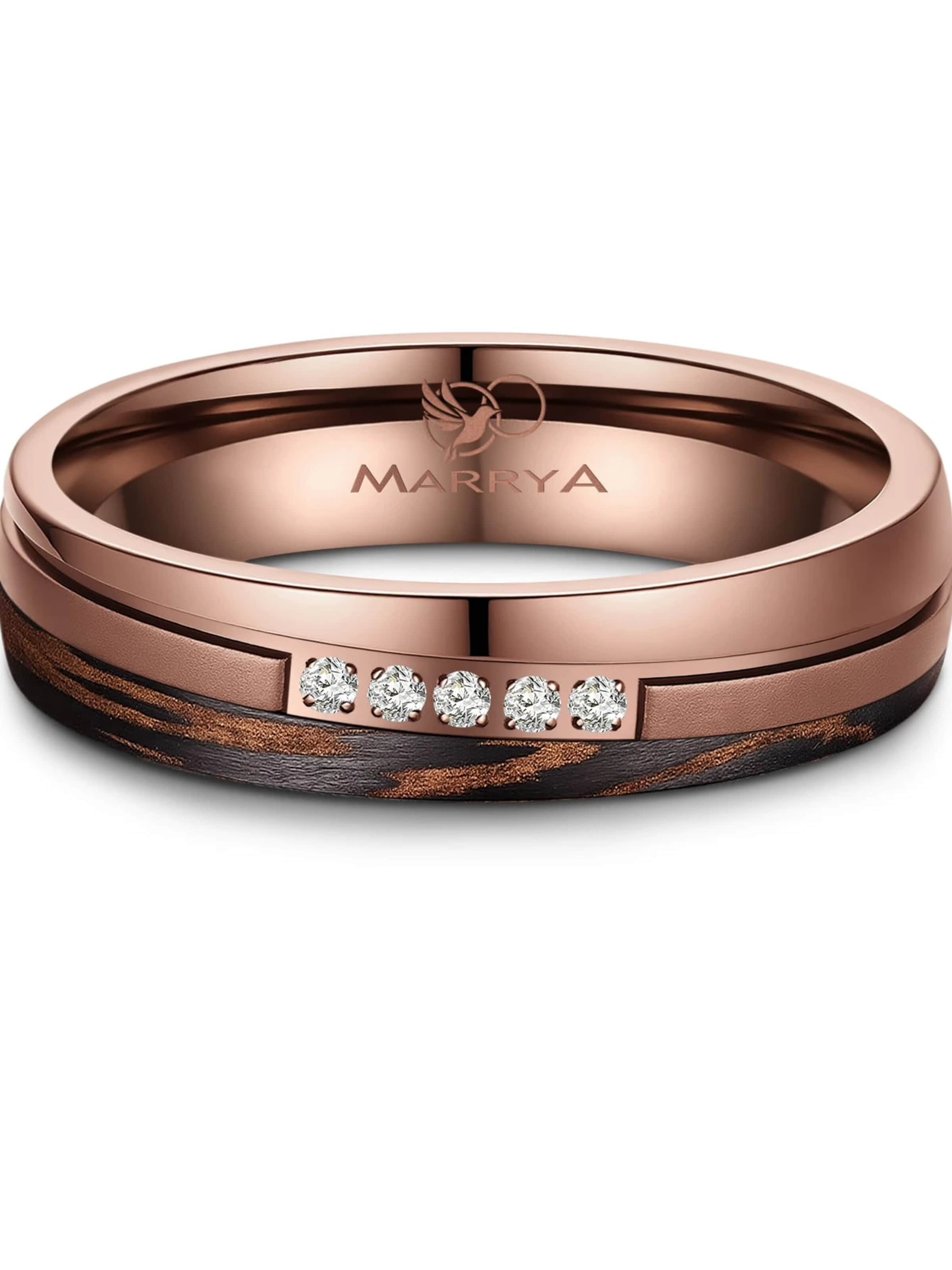 MARRYA Ring 'MARRYA CB-01 Carbon-Bronze' in Brown