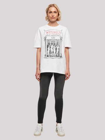 T-shirt oversize 'Fantastic Beasts Witches Live Among Us' F4NT4STIC en blanc