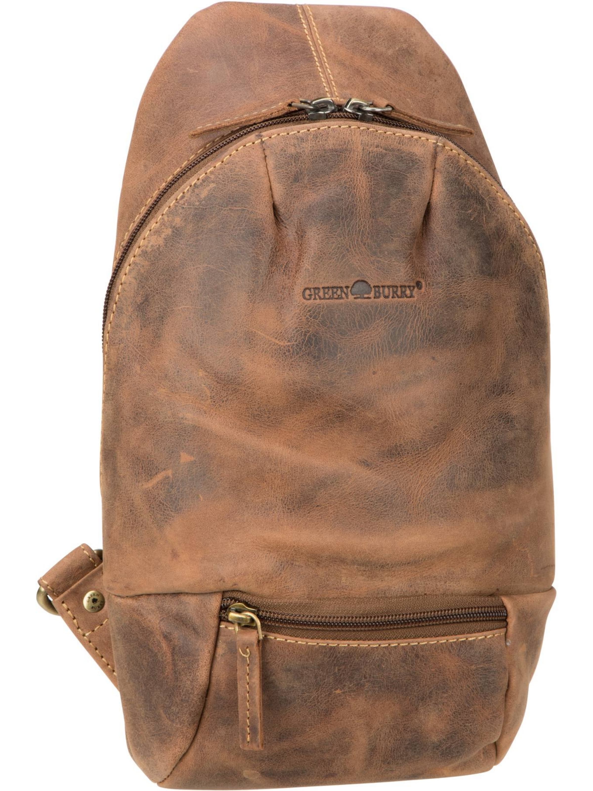 GREENBURRY Backpack ' Vintage 1612A ' in Brown: front