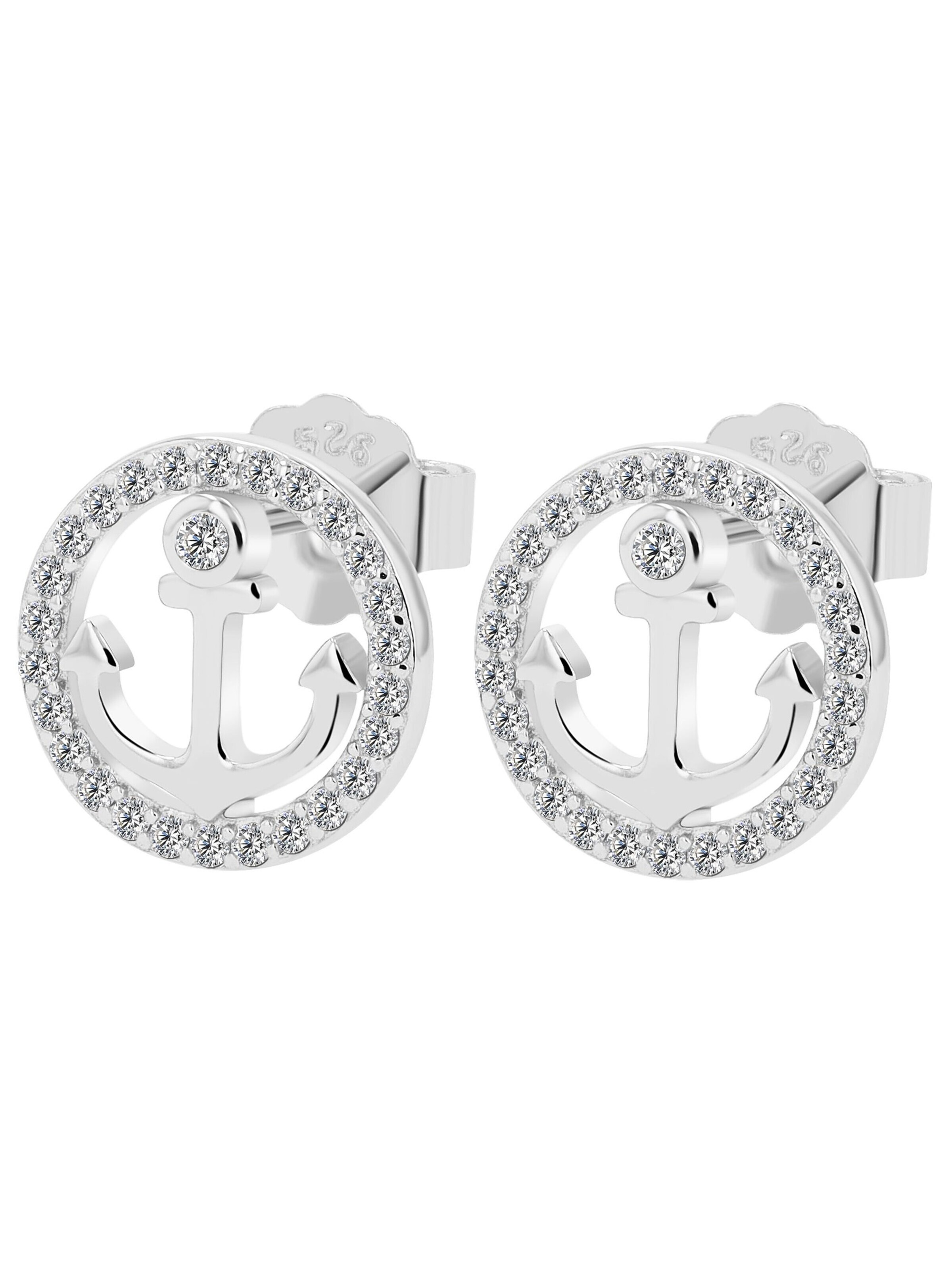 Akzent Earrings '"Zahra" aus 925 Sterlingsilber, hautverträglich' in Silver