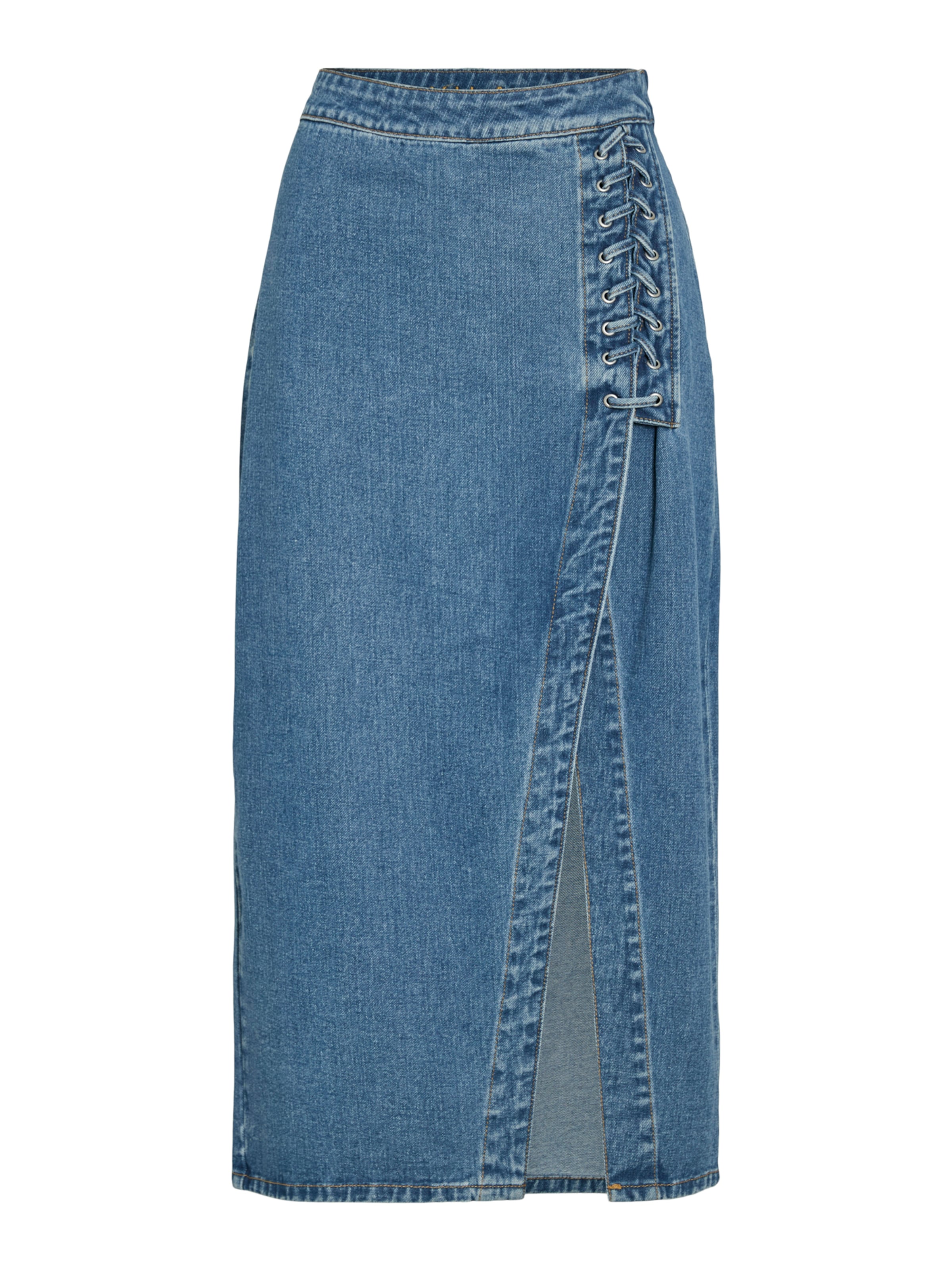 VILA Rok 'VIGarcia' in Blauw: voorkant