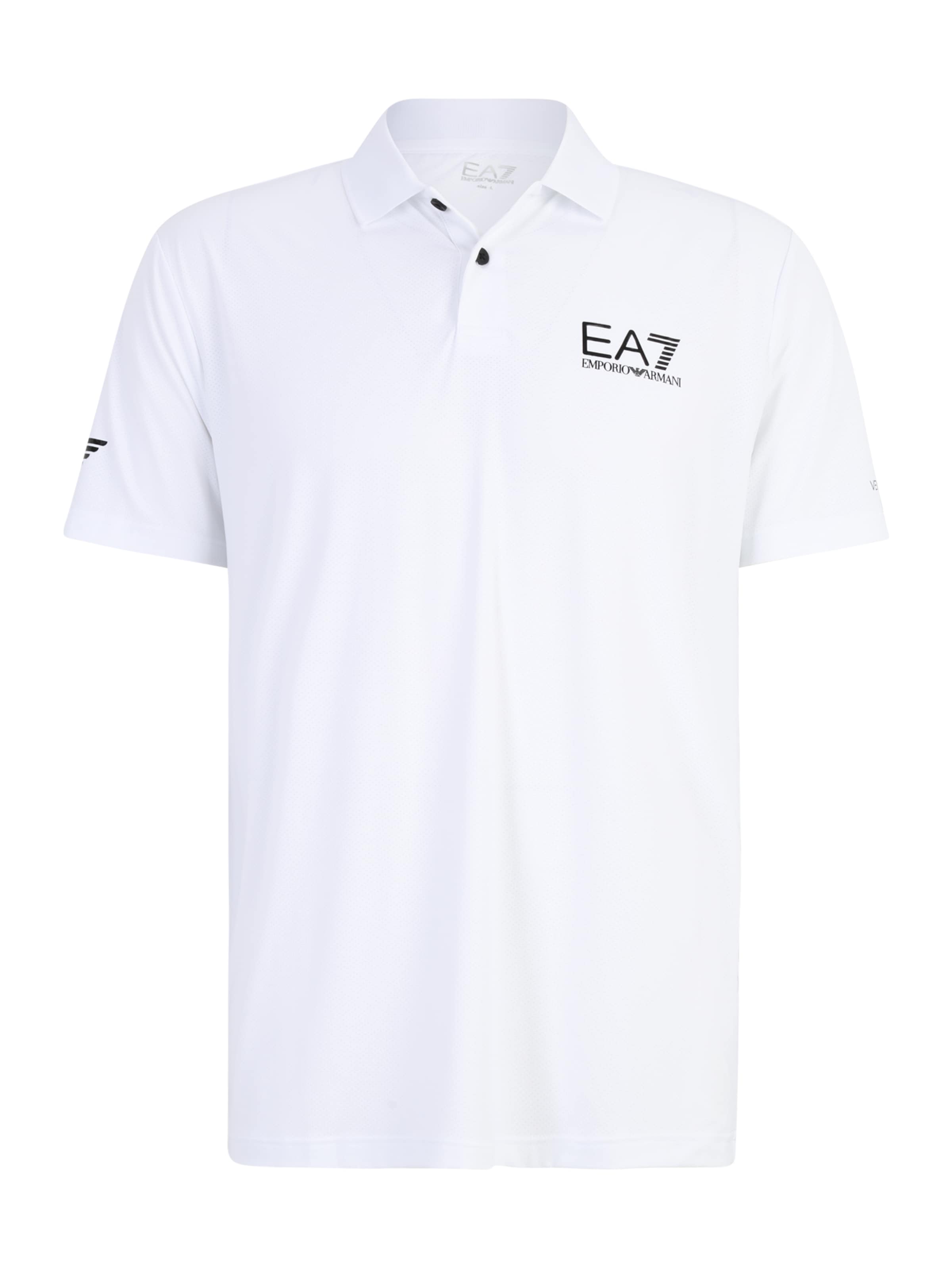 T-Shirt EA7 Emporio Armani en blanc : devant