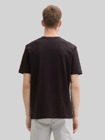 TOM TAILOR Shirt 'Tom Tailor Doublepack V-neck Tee Black 1037738 29999' in Black