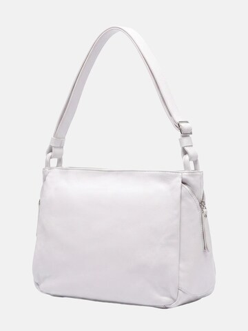 Borsa a spalla 'Genuina' di Virginia Rhinè in bianco