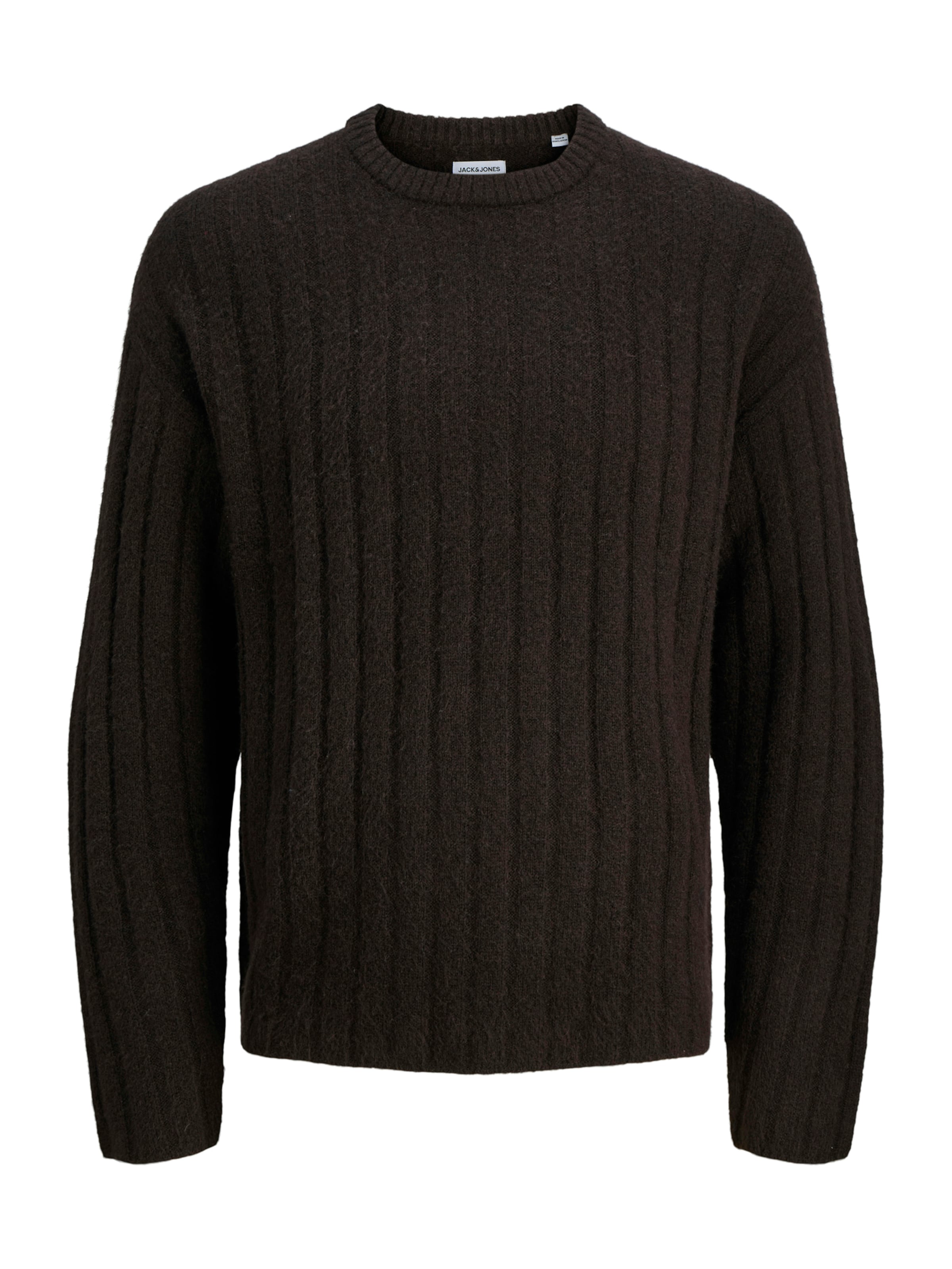 Pull-over 'JJEBRADLEY CARTER' JACK & JONES en marron : devant