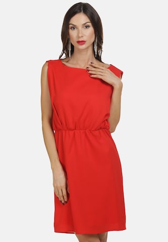 faina Summer Dress in Red: front