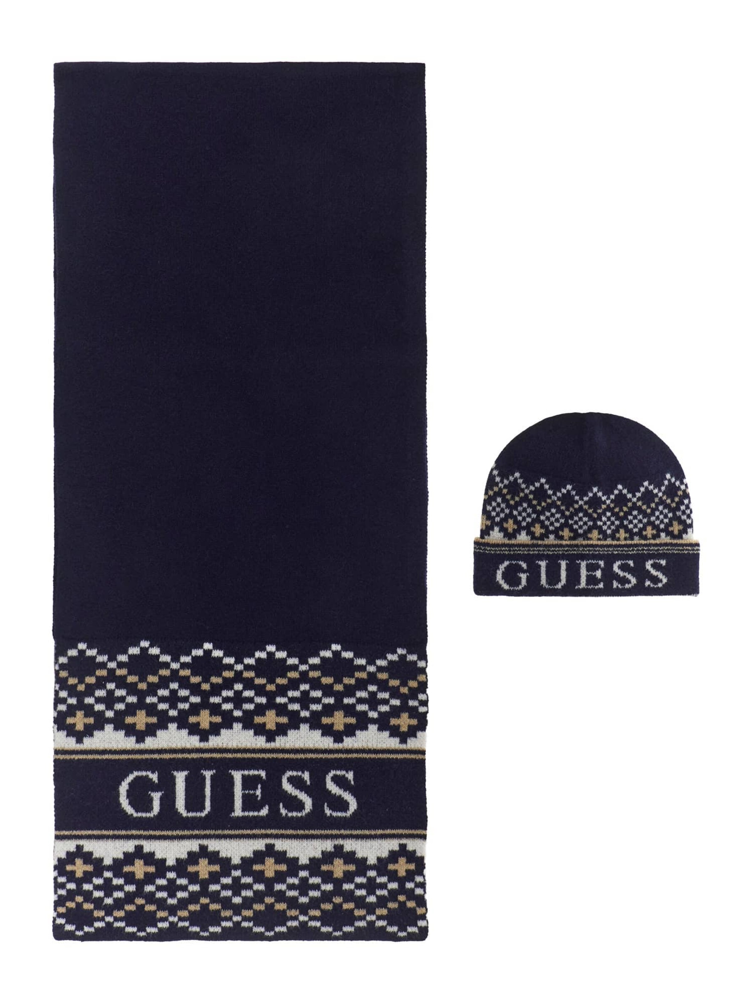 GUESS Beanie in Blue: front