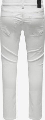 Regular Pantaloni 'LOOM' de la Only & Sons pe alb