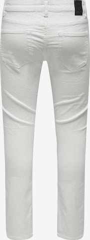 Only & Sons Normalny krój Spodnie 'LOOM' w kolorze biały