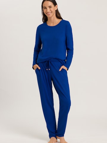 Hanro Pyjamahose 'Sleep & Lounge' in Blau