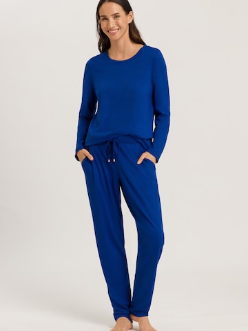 Hanro Pajama Shirt ' Sleep & Lounge ' in Blue
