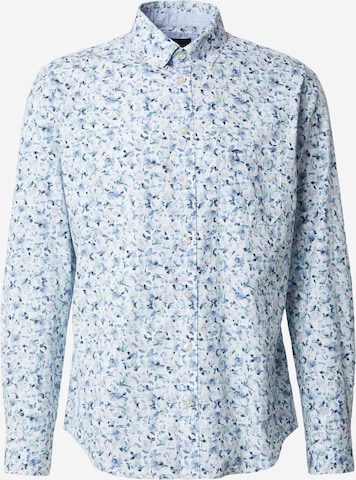 mėlyna FYNCH-HATTON Patogus modelis Marškiniai: priekis