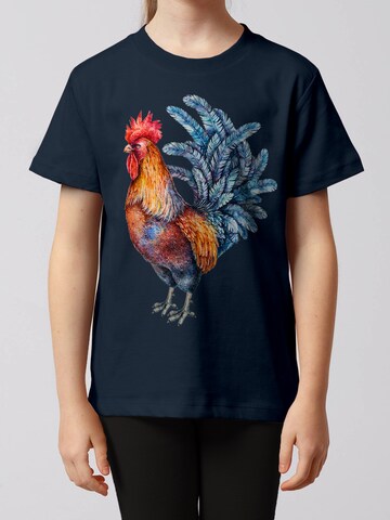 watabout.kids Shirt 'Grimmiger Gockel' in Blue