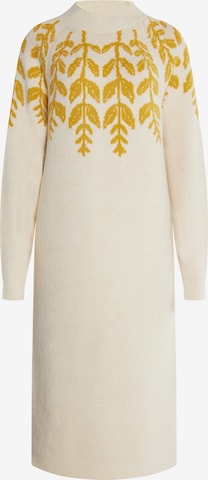 Robes en maille 'Lurea' Usha en beige : devant