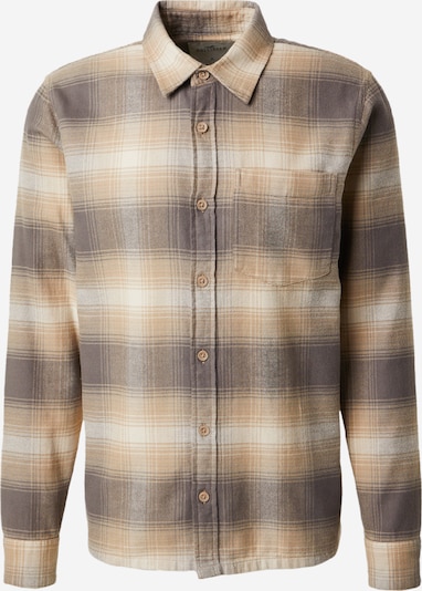 Marškiniai iš HOLLISTER, spalva – kremo / kupranugario / tamsiai pilka, Prekių apžvalga