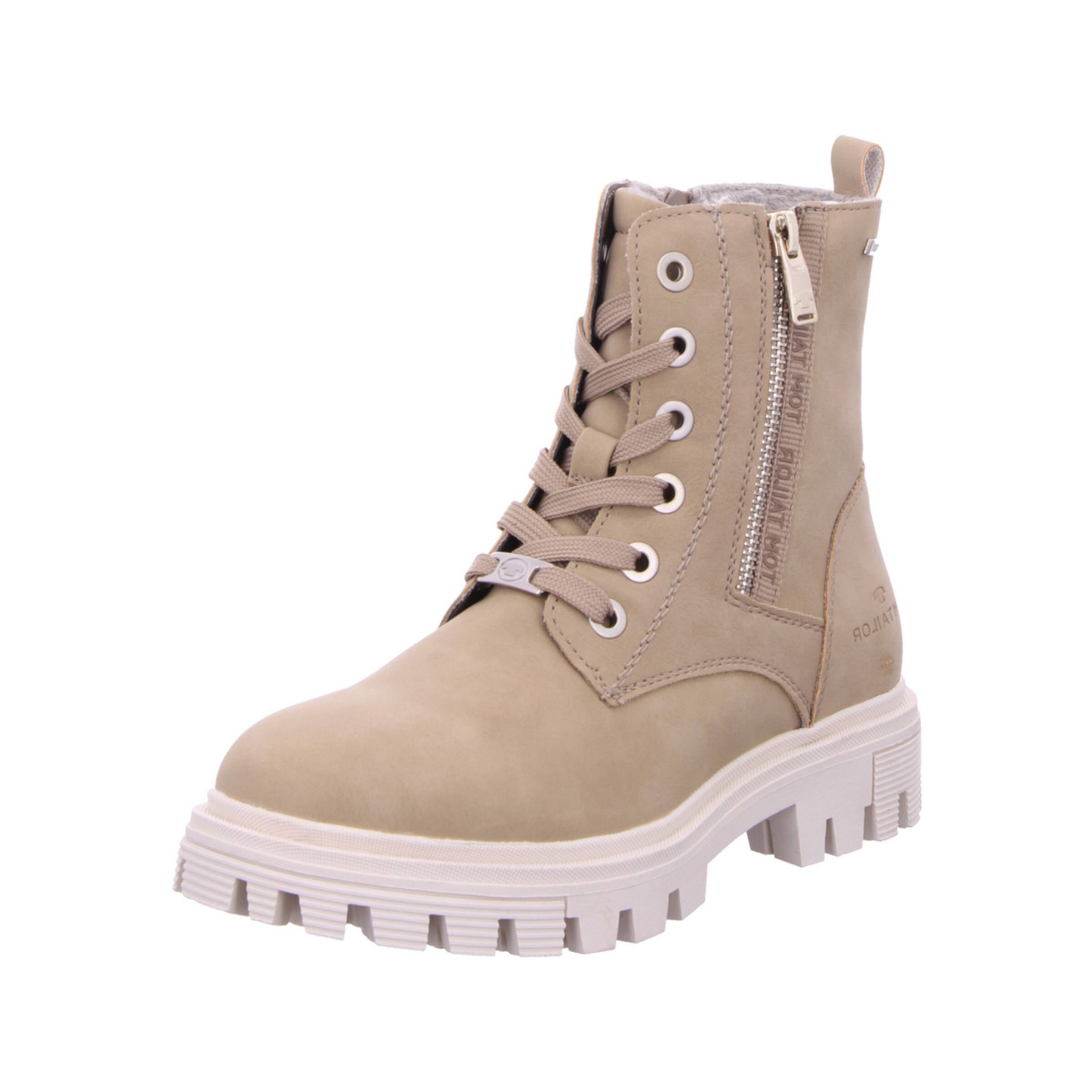 TOM TAILOR Boots in Beige: front