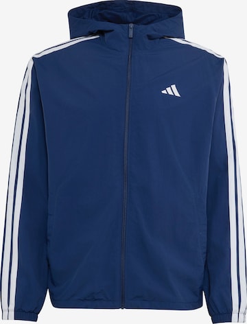 ADIDAS SPORTSWEAR - Chaqueta deportiva 'Essentials' en azul: frente