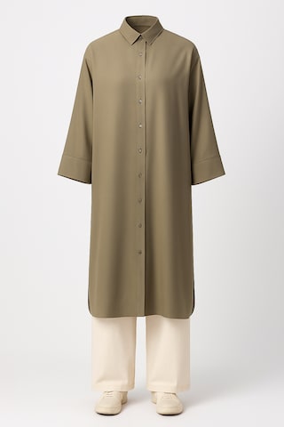 Touche Prive Tuniek in Groen: voorkant