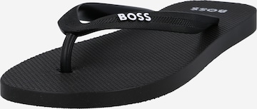 BOSS Black T-bar sandals 'Pacific' in Black: front