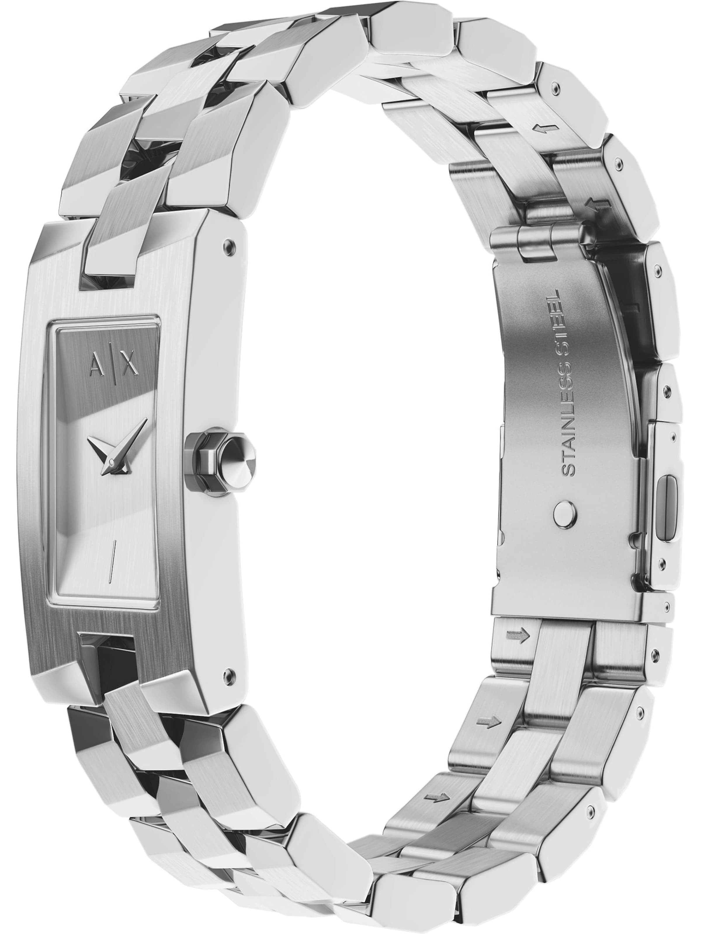 ARMANI EXCHANGE Analoguhr in Silber: Vorderseite