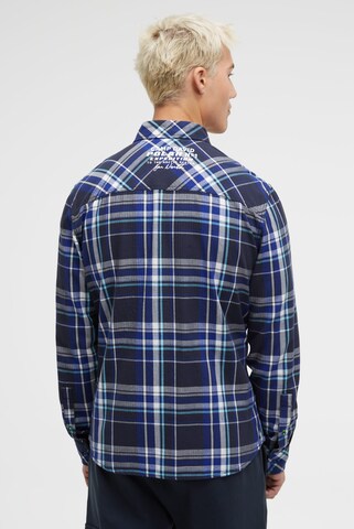 CAMP DAVID Regular fit Button Up Shirt in Blue