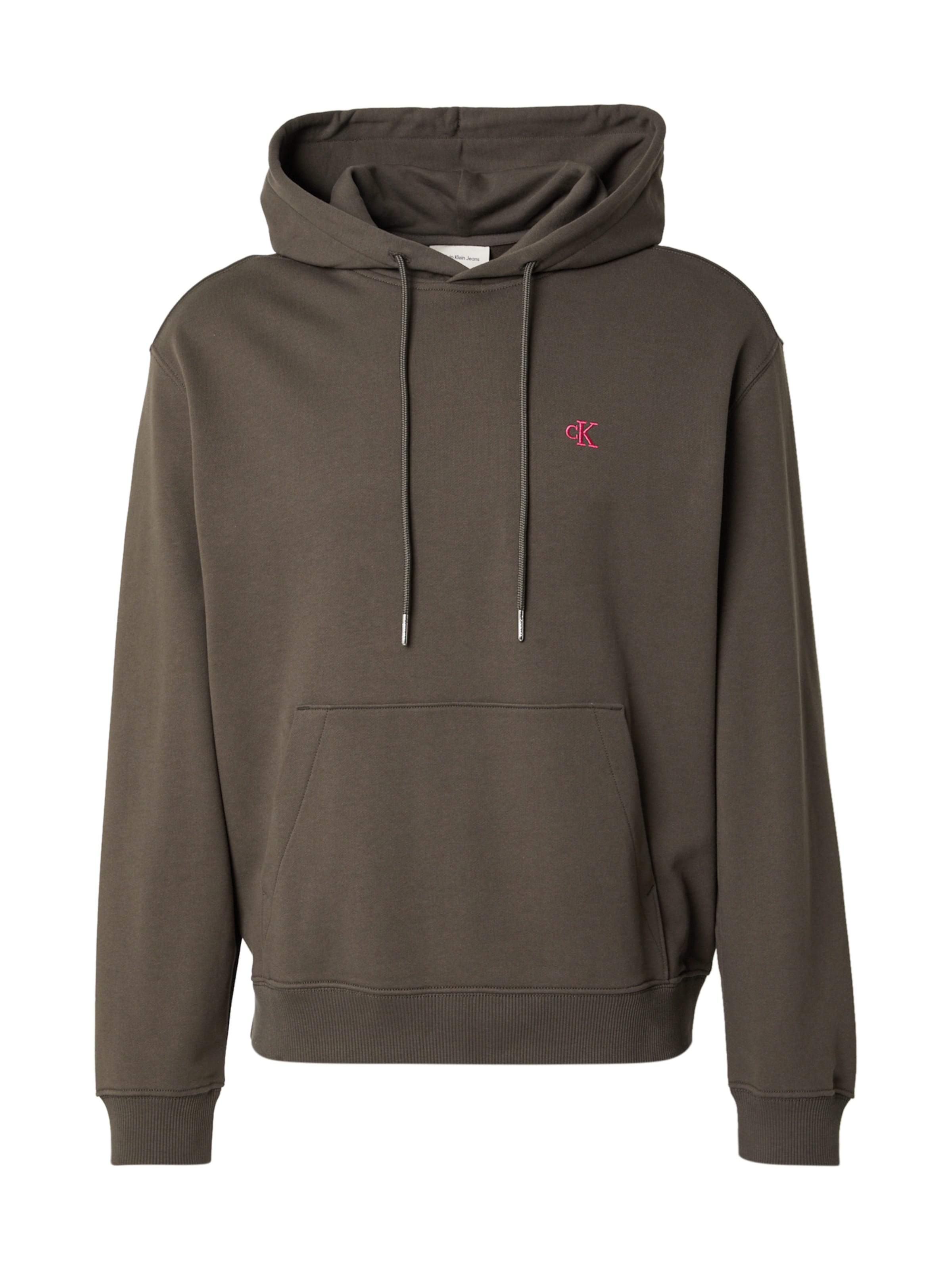 Calvin Klein Jeans Mikina – šedá: přední strana
