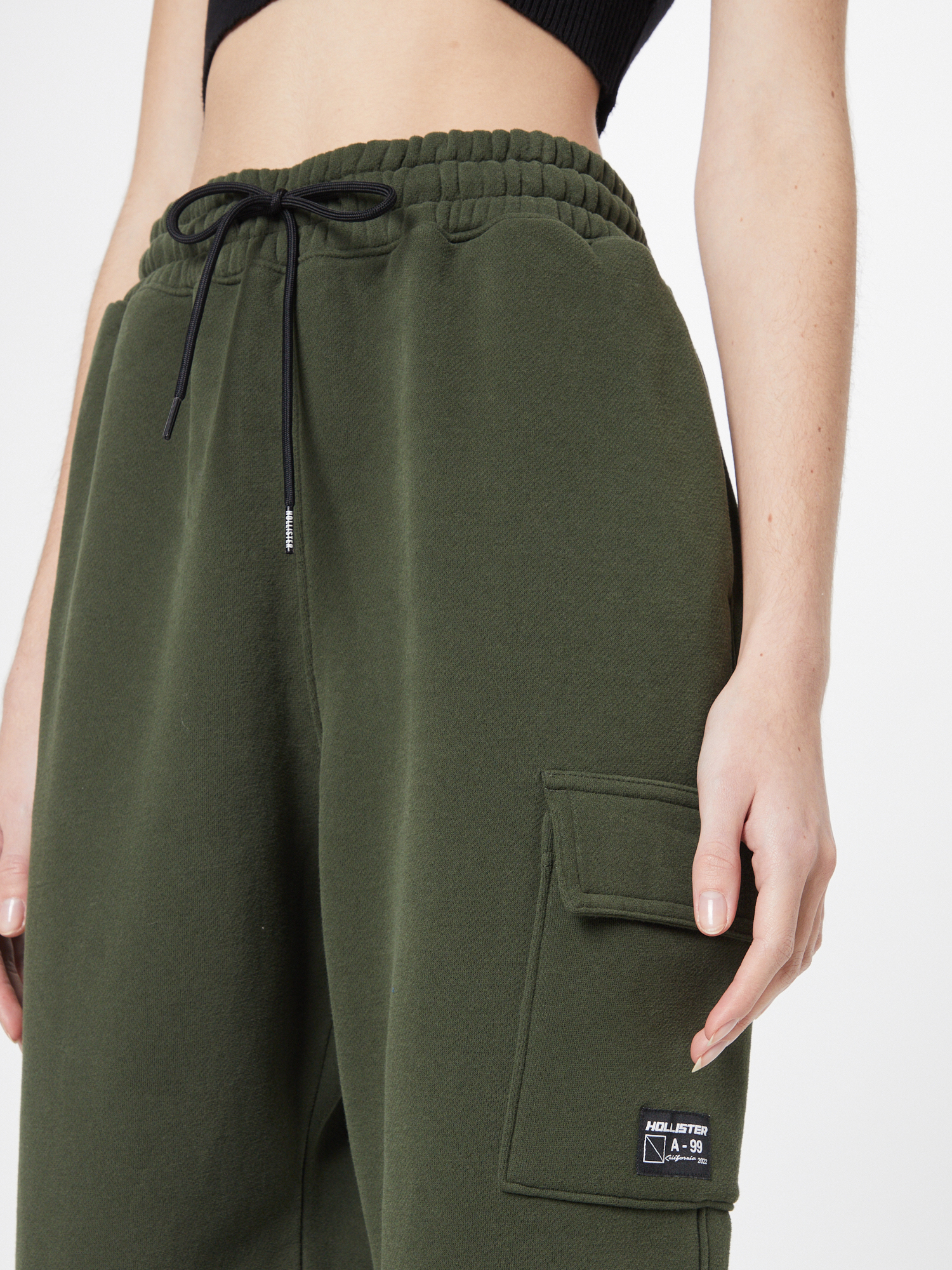 Taglie comode Abbigliamento HOLLISTER Pantaloni in Verde Scuro 