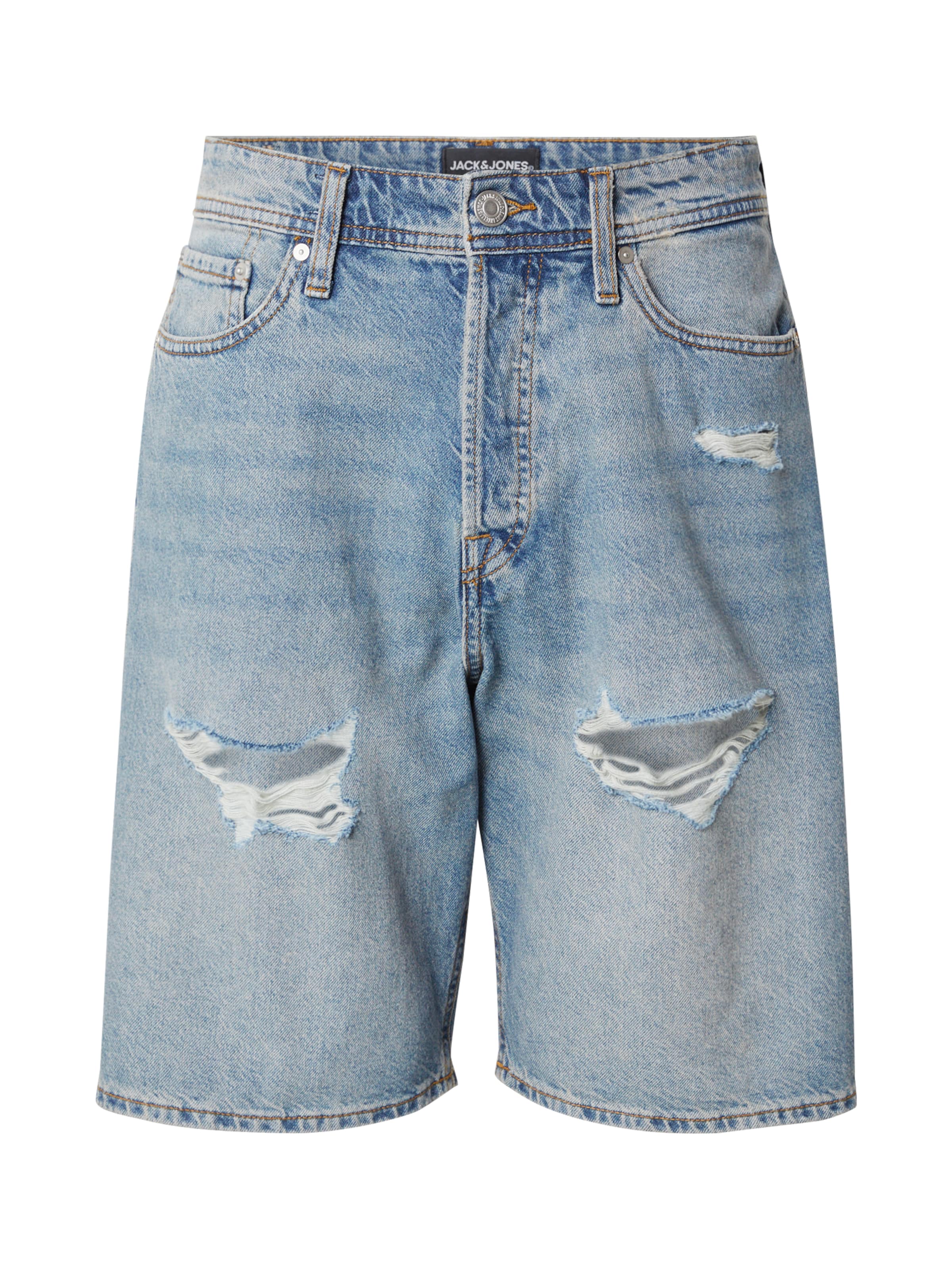 JACK & JONES Avar lõige Teksapüksid 'JJIALEX JJORIGINAL', värv sinine: eest vaates