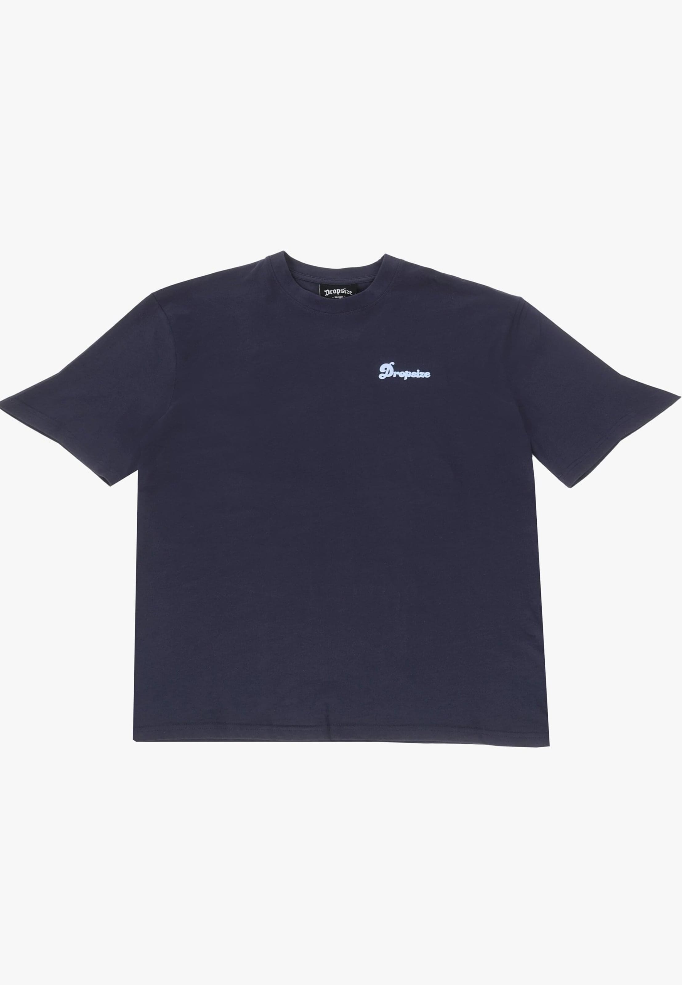Dropsize Shirt 'Hustle Hard' in Blue: front