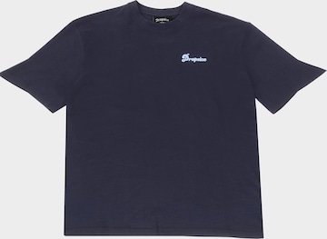 Dropsize Shirt 'Hustle Hard' in Blue: front