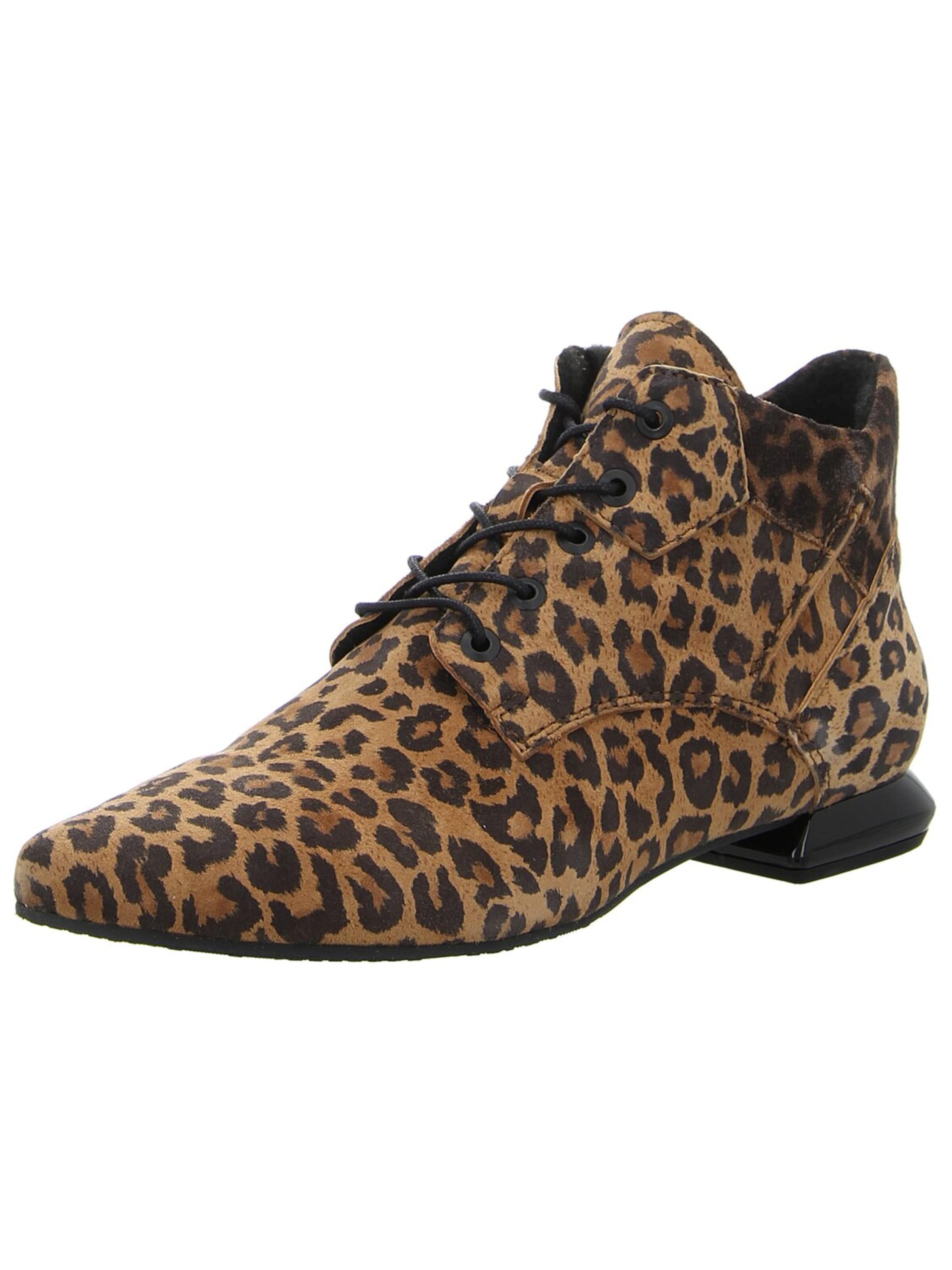 Simen Lace-Up Boots 'Damen Stiefelette 8042A BRAUN Echt Leder in braun' in Brown: front