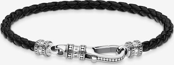 Thomas Sabo - Pulsera 'Rebel' en negro: frente